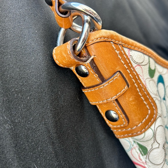 Coach Chelsea Heritage Signature Stripe Hobo No.C1069-F15138 - Picture 5 of 16